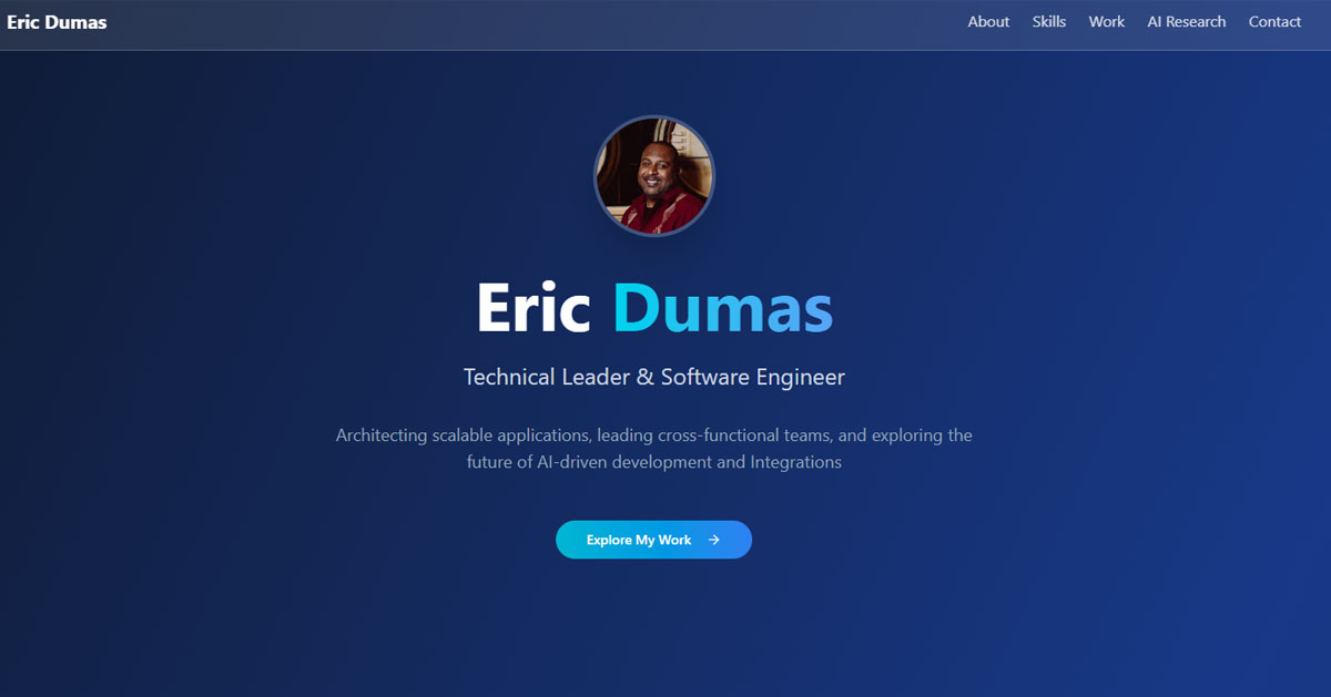 Eric Dumas - Software Engineer & Technical Leader